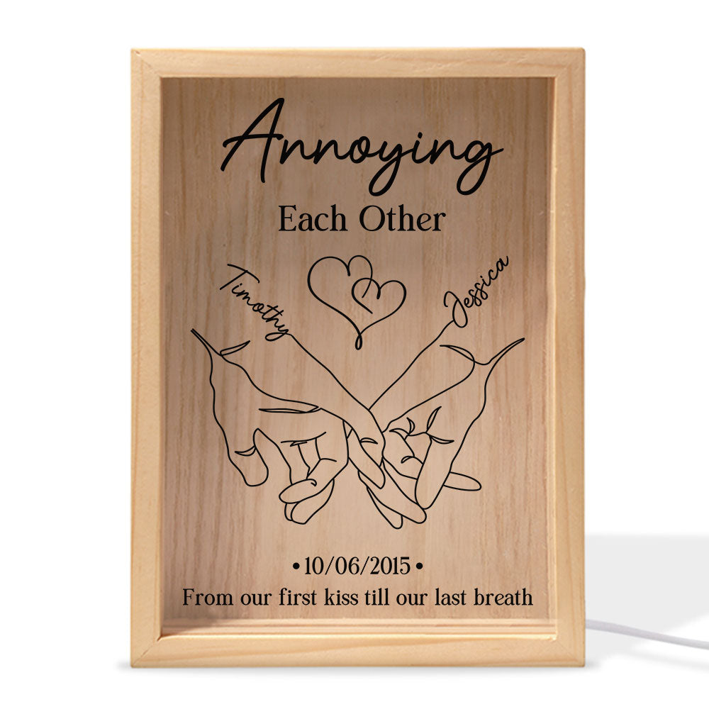 Annoying Each Other Forever Couple - Personalized Custom Frame Light Box