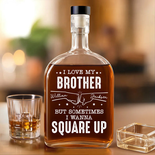 Fighting Yet Loving Each Other - Personalized Custom Spirits Decanter