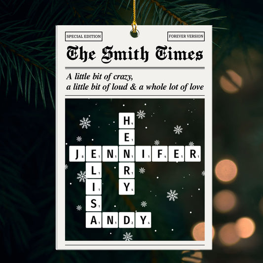 A Family Full Of Joy - Personalized Custom Acrylic Ornament