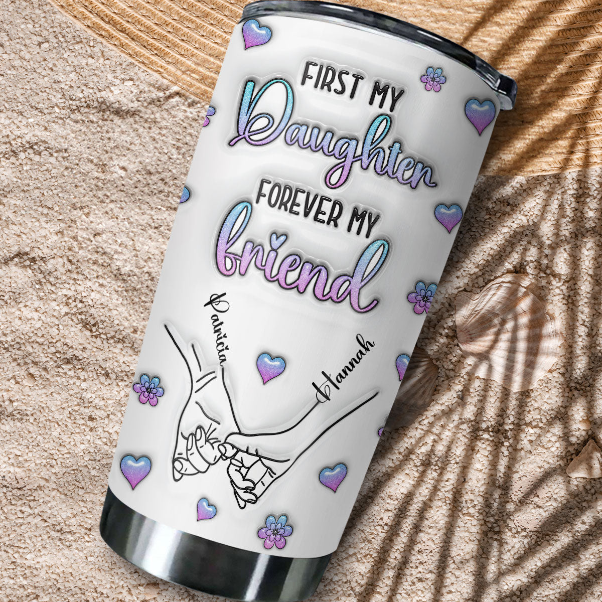 Forever My Friend - Personalized Custom 3D Inflated Effect Tumbler