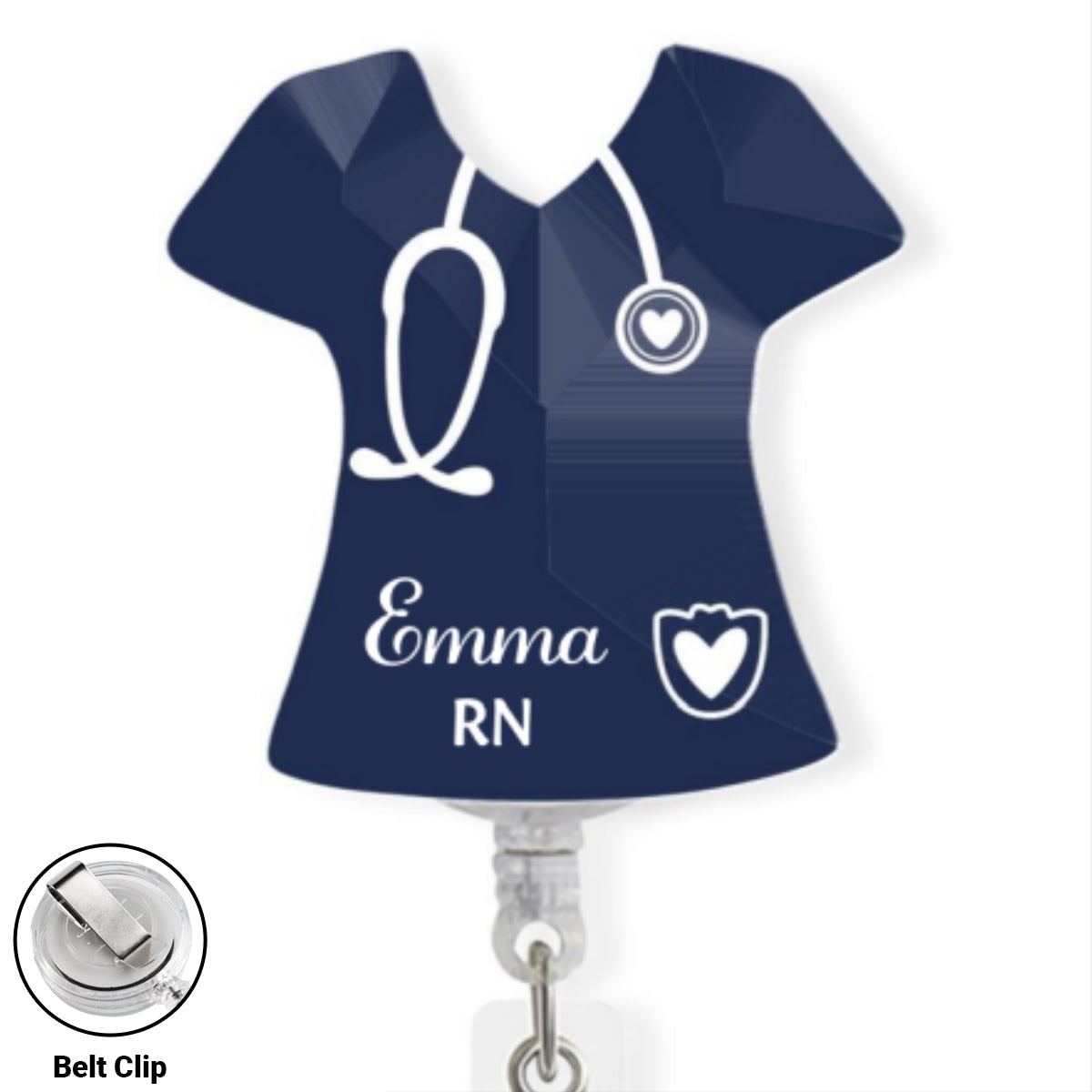 Love Nurse Life - Personalized Custom Acrylic Badge Reel