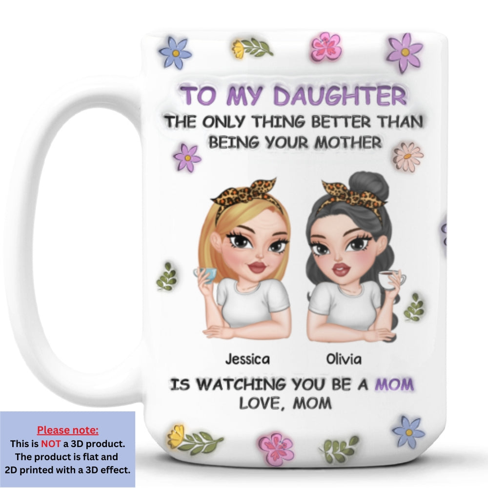 A Love Of Mother - Personalized Custom 3D Inflated Effect Mug