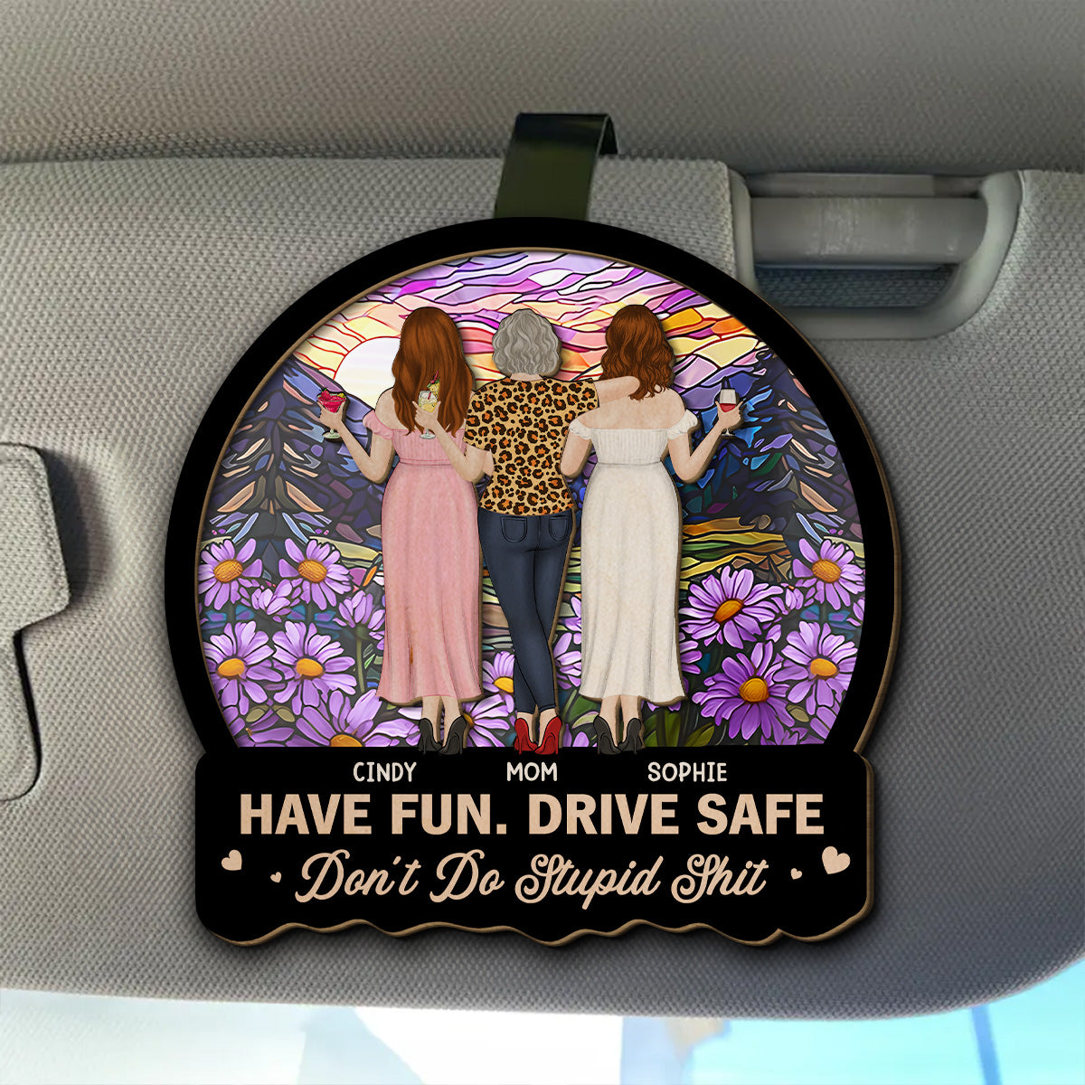 Have Fun Drive Safe Teens - Personalized Custom Car Visor Clip