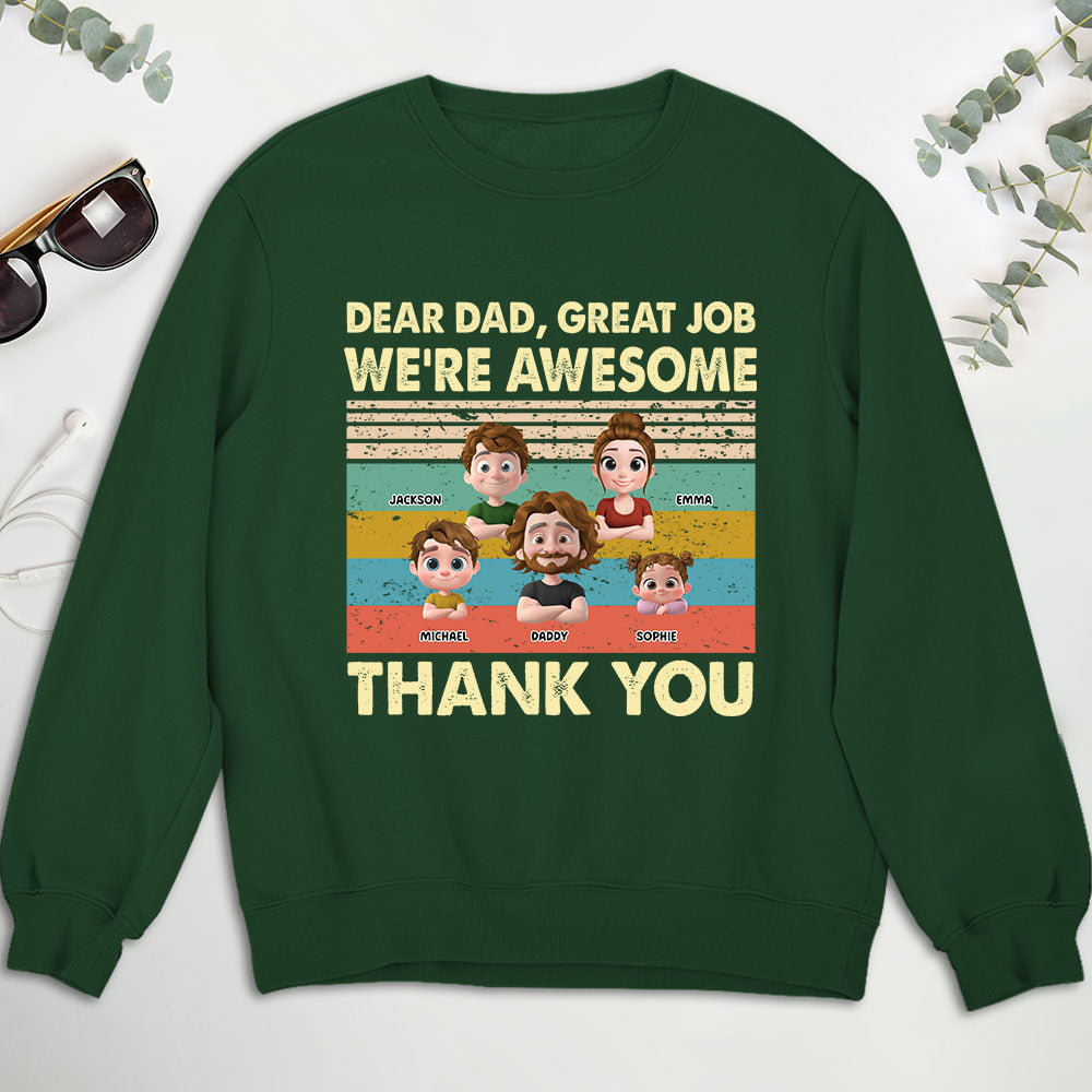 Thank You Dad - Personalized Custom Shirt