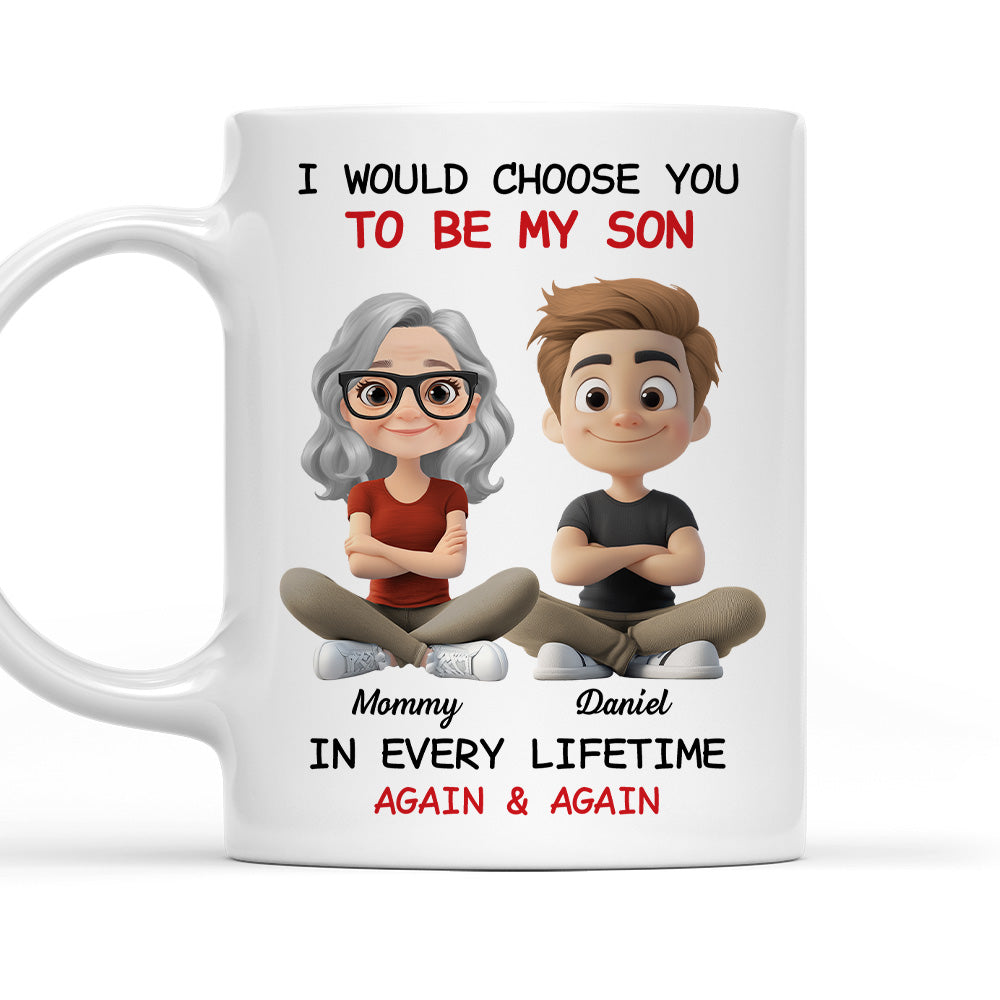 Always Choose You My Son - Personalized Custom Coffee Mug