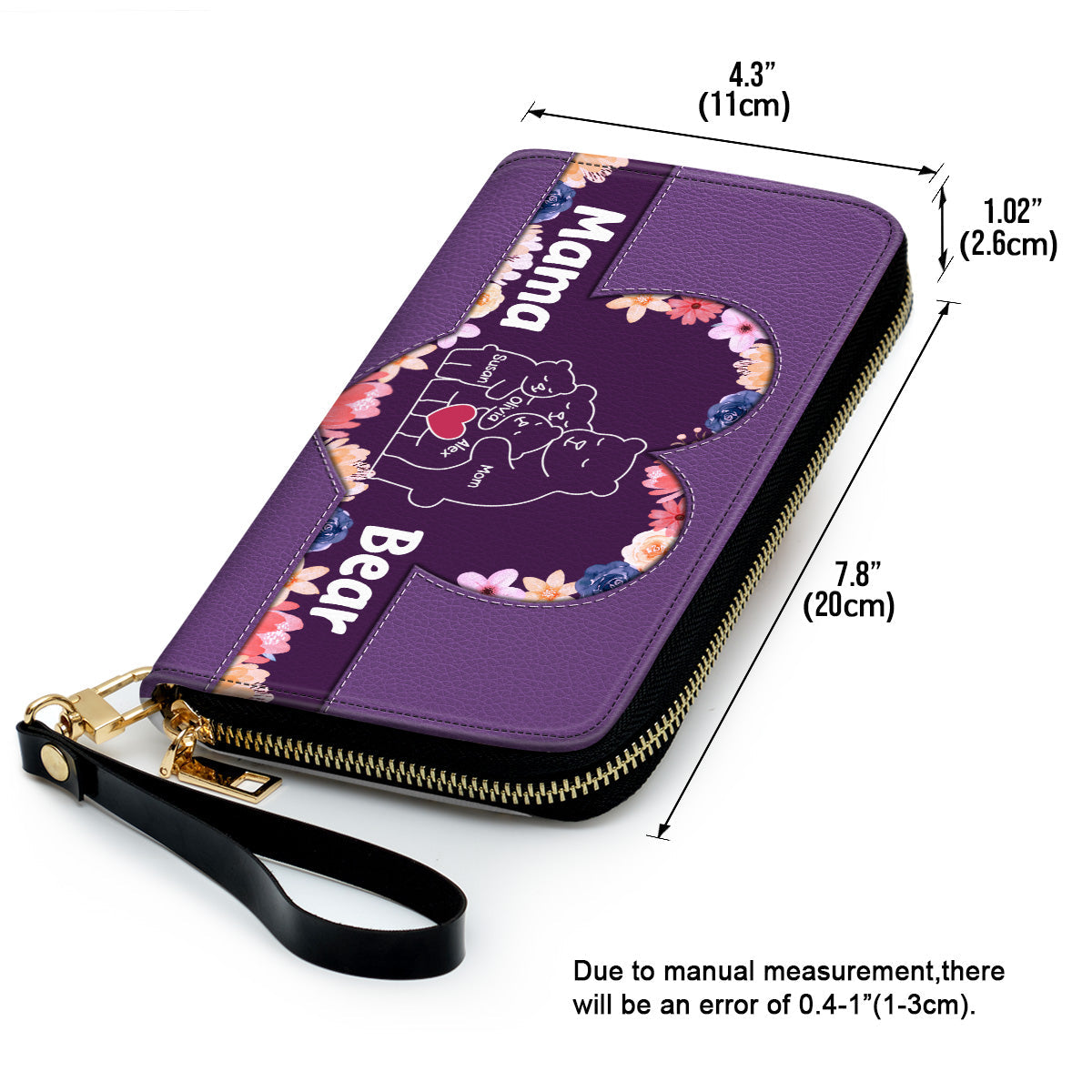 Mama Bear - Personalized Custom Leather Wallet