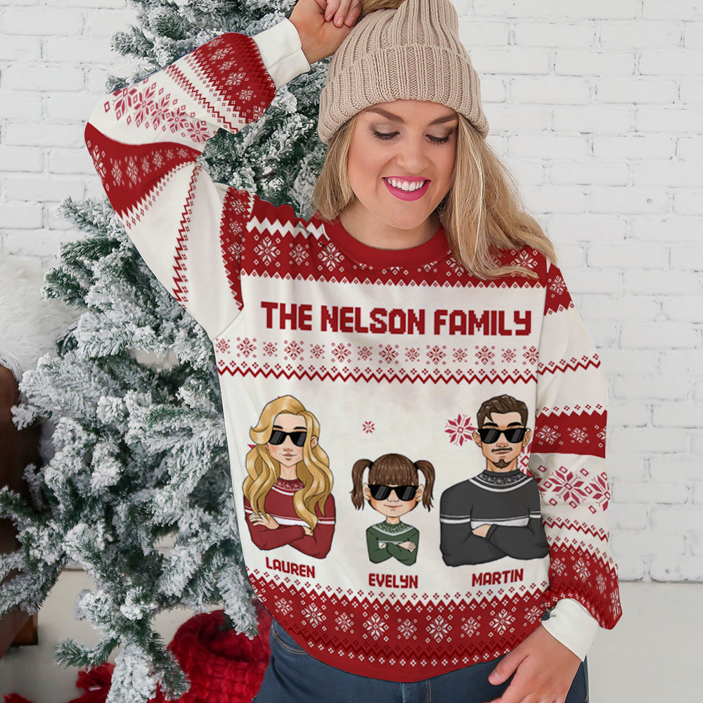 Family Together - Personalized Custom All-Over-Print Sweatshirt