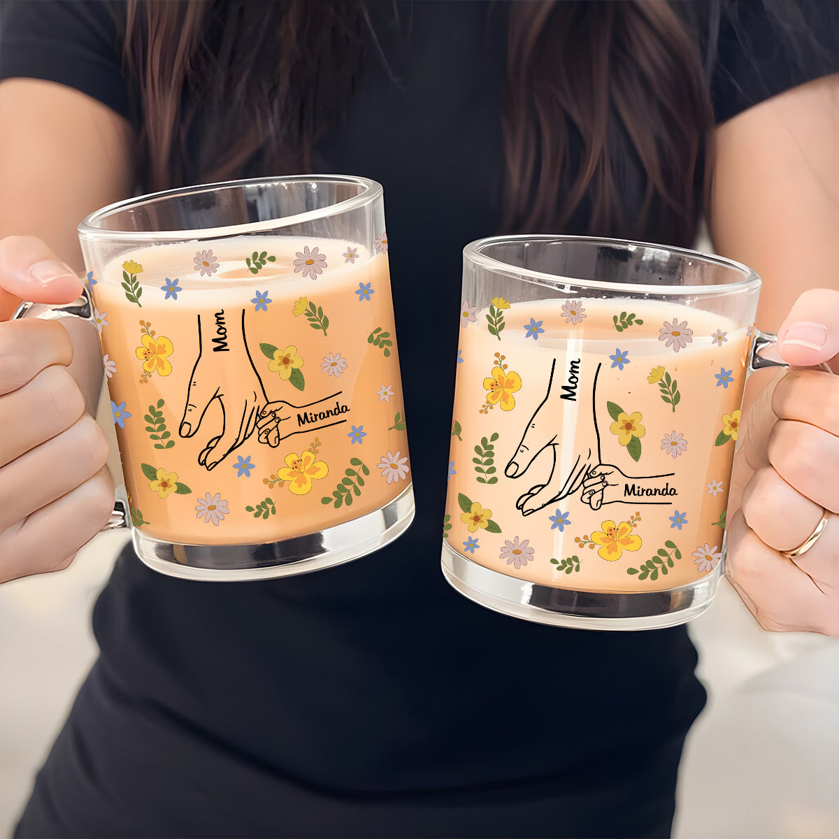 You Hold Our Hearts - Personalized Custom Glass Mug