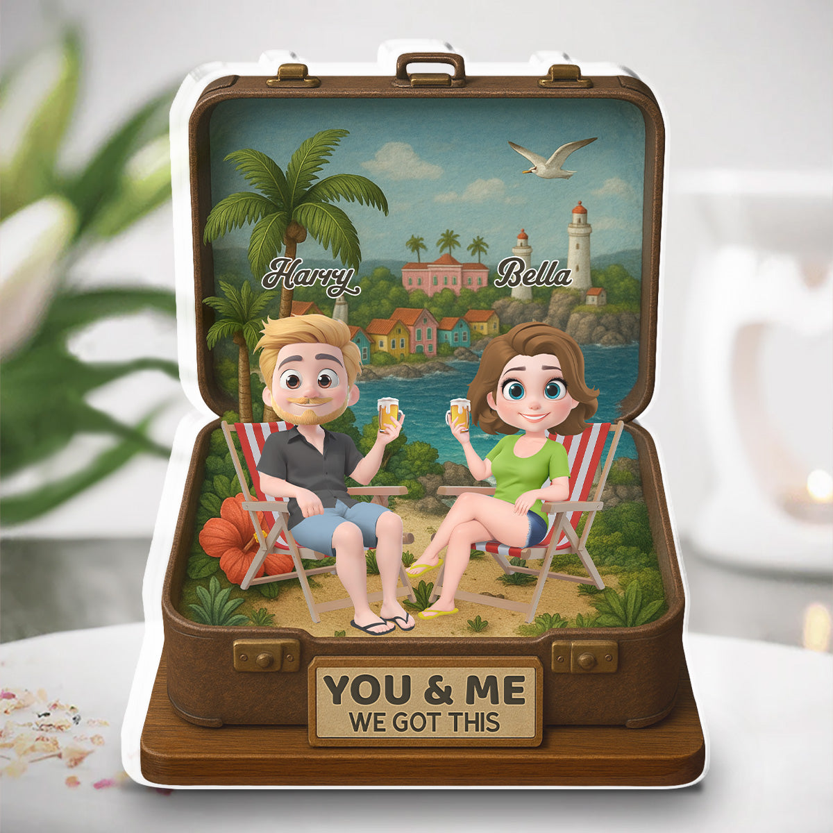 Husband And Wife Got This - Personalized Custom Acrylic Plaque