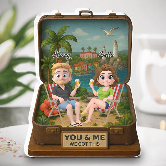 Husband And Wife Got This - Personalized Custom Acrylic Plaque