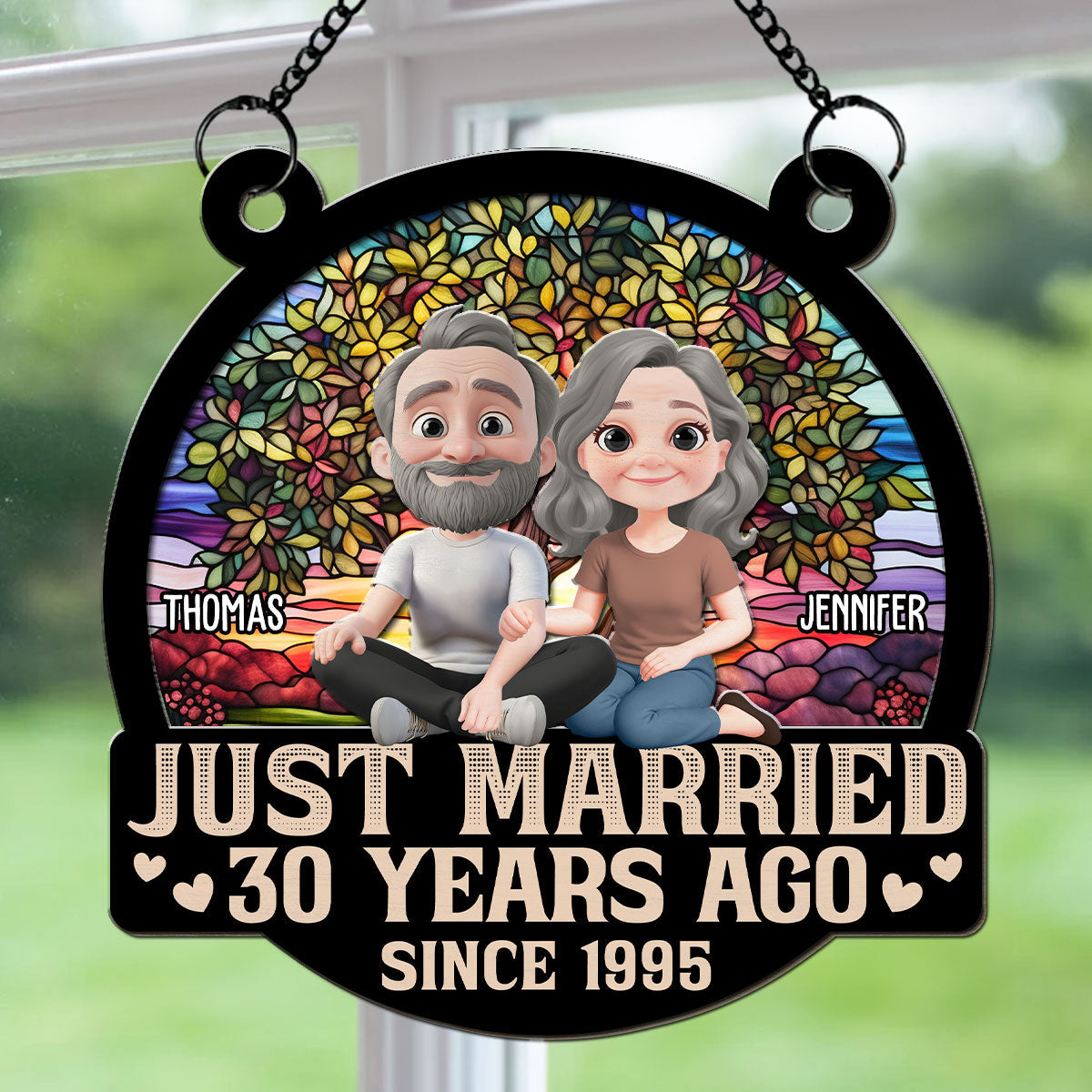Forever Love - Personalized Custom Suncatcher