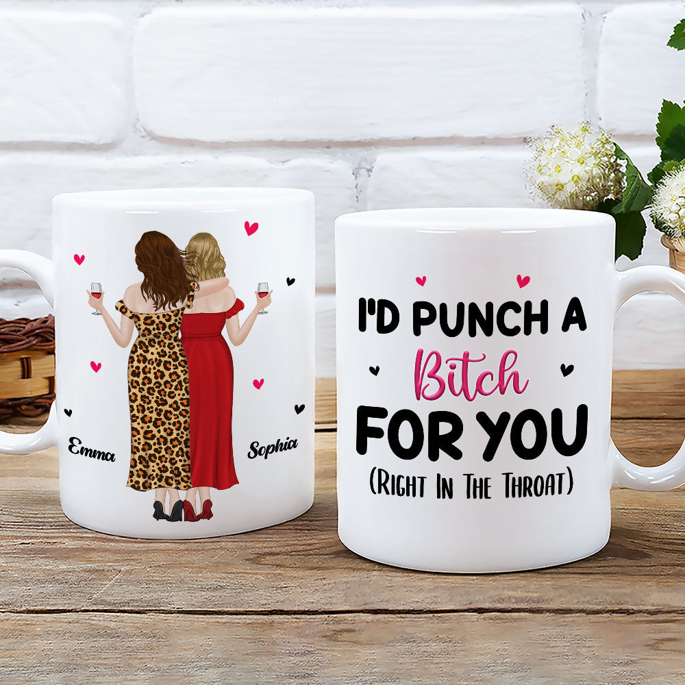 Right In The Throat - Personalized Custom Mug