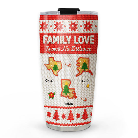 Christmas State Knit - Personalized Custom Tumbler