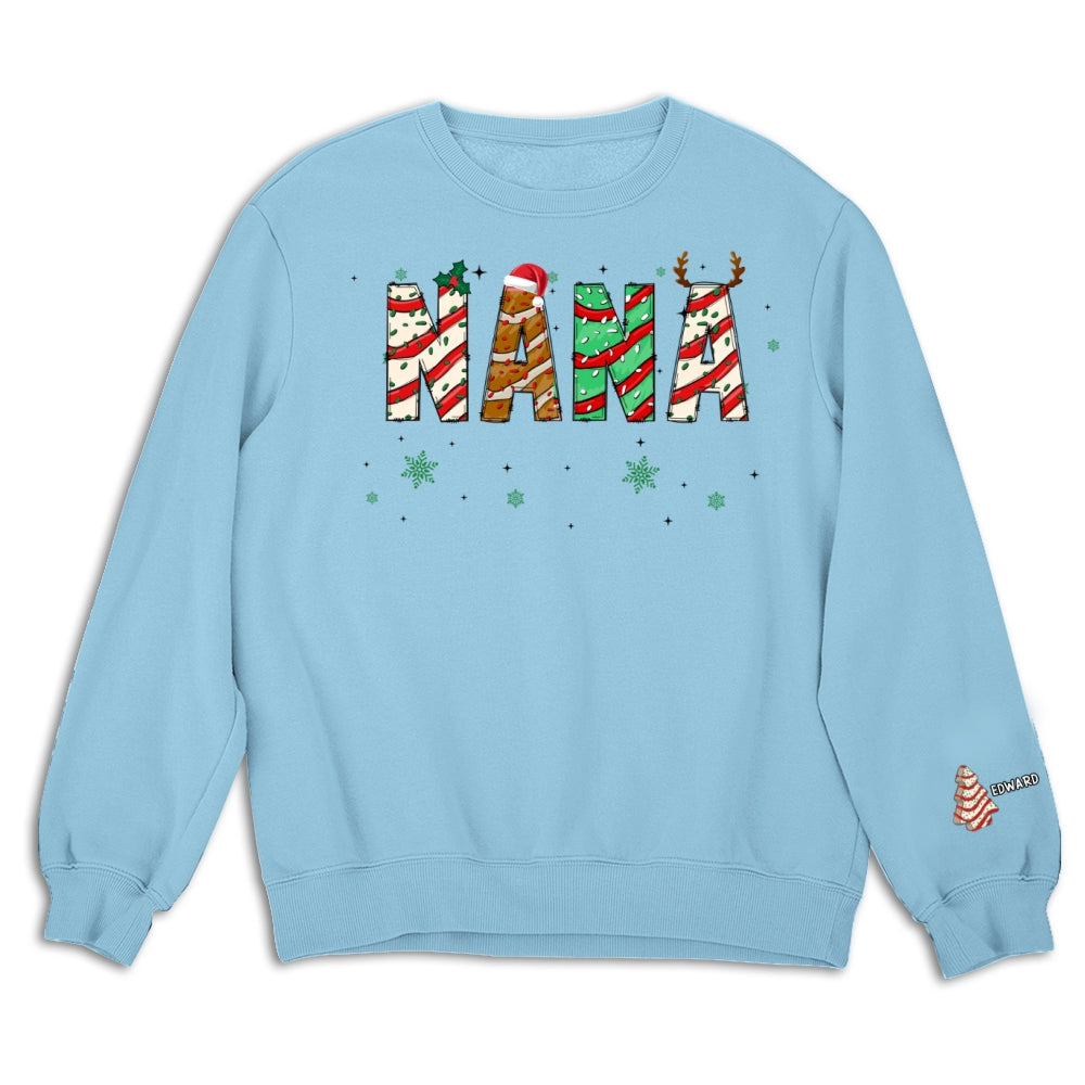 Grandma Christmas Tree Cake - Personalized Custom Sweatshirt