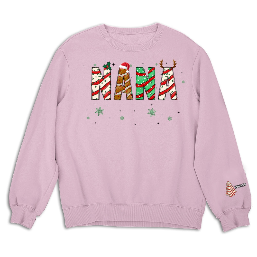 Grandma Christmas Tree Cake - Personalized Custom Sweatshirt
