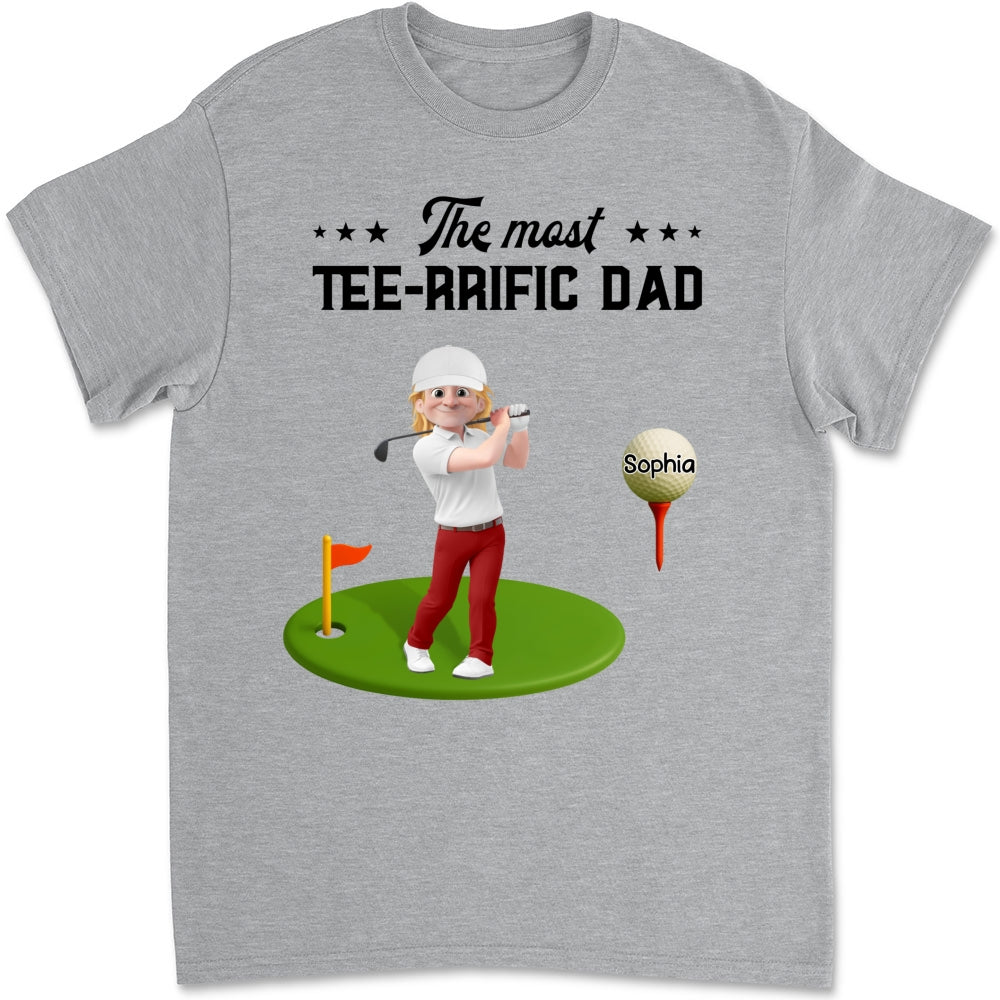 Most Terrific Golf Dad - Personalized Custom Shirt