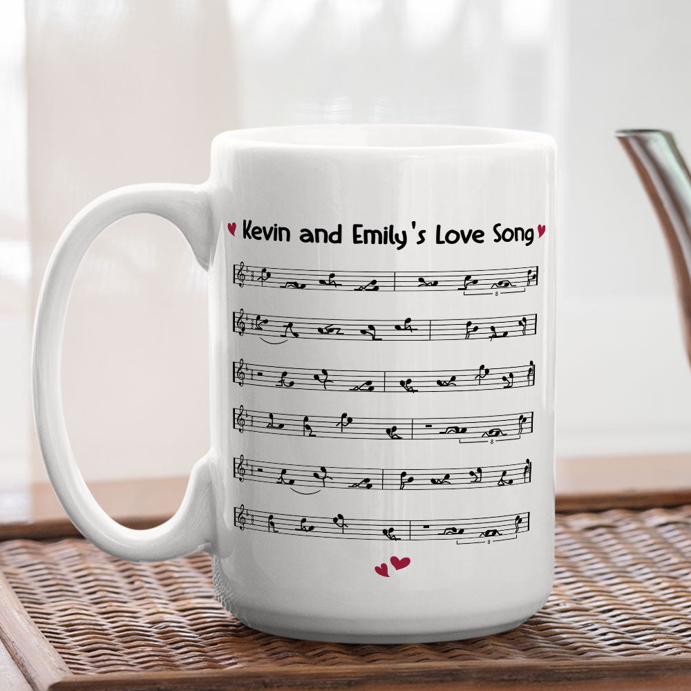 Our Love Song - Personalized Custom Coffee Mug