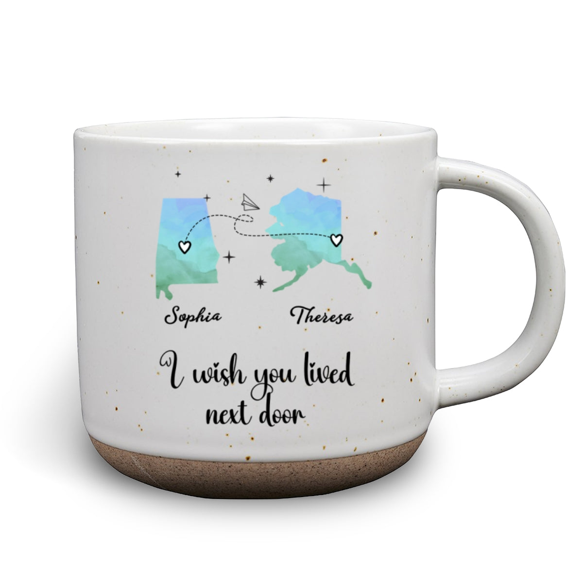 I Hope We Were Neighbors - Personalized Custom Pottery Mug