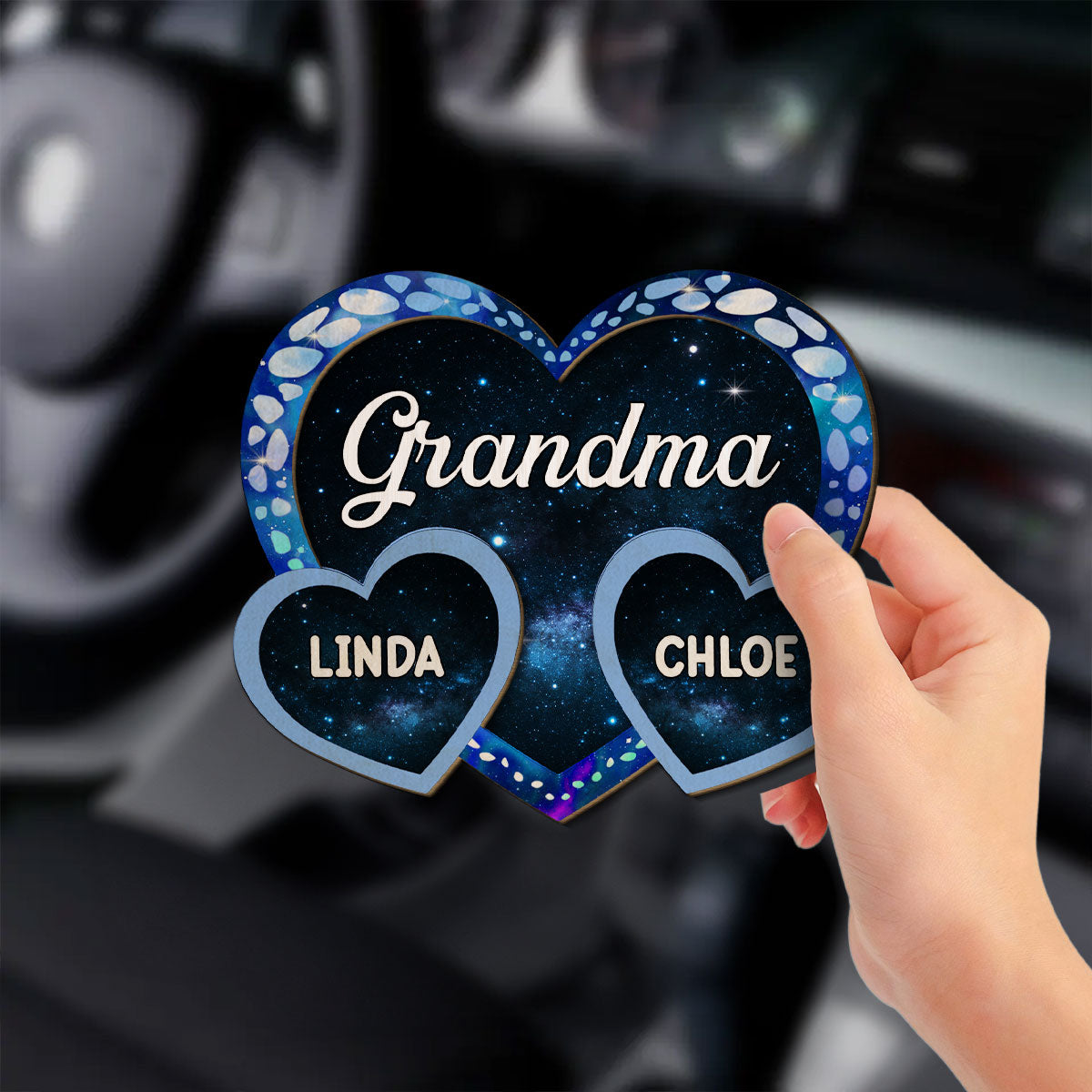 Grandma Belongs To - Personalized Custom Car Visor Clip