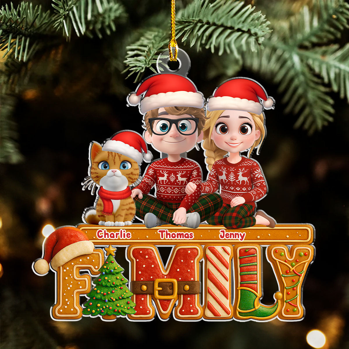 Our Christmas Story - Personalized Custom Acrylic Ornament