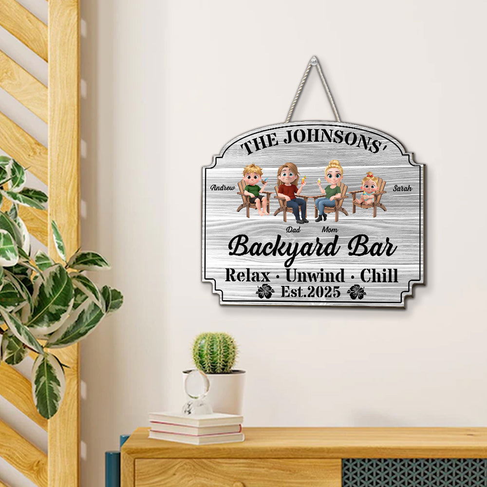 Our Poolside Paradise - Personalized Custom Wood Sign