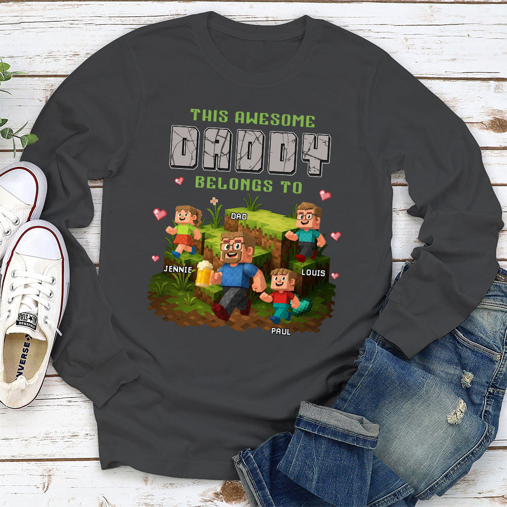 Dad Blocky Quest - Personalized Custom Shirt