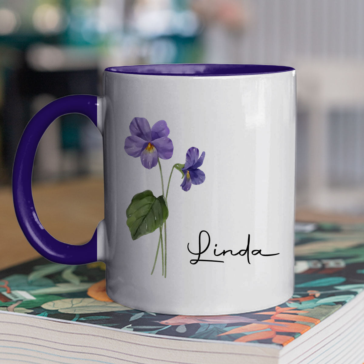 Me And My Better Half  - Personalized Custom Accent Mug