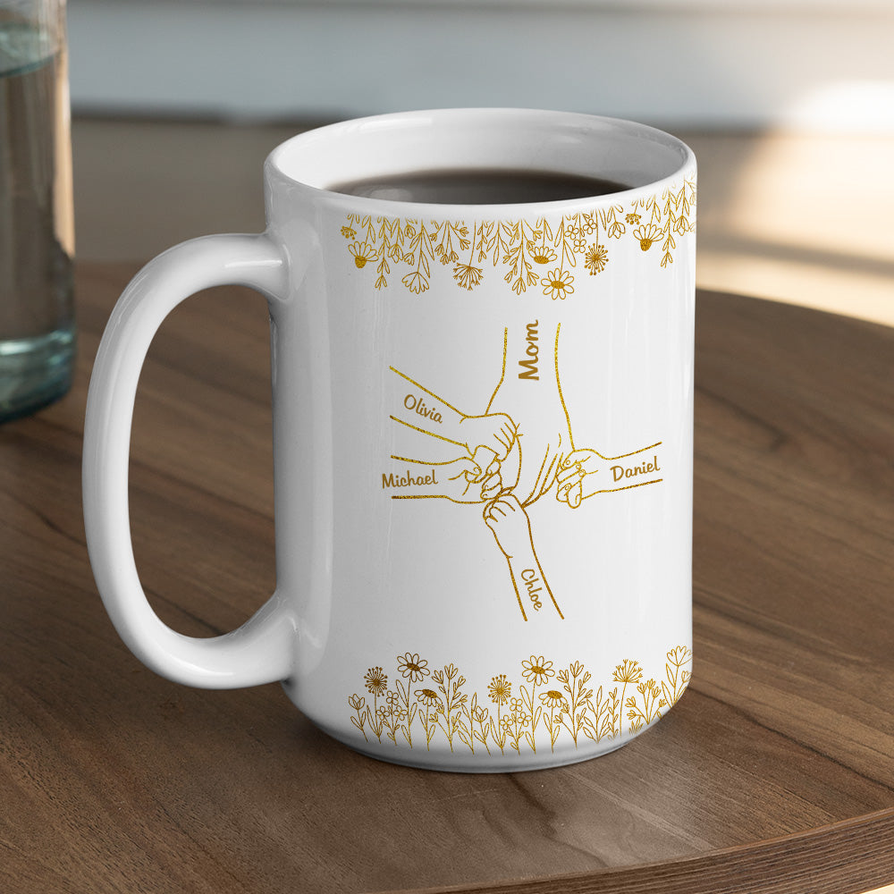 Love Mom Grandma - Personalized Custom Coffee Mug