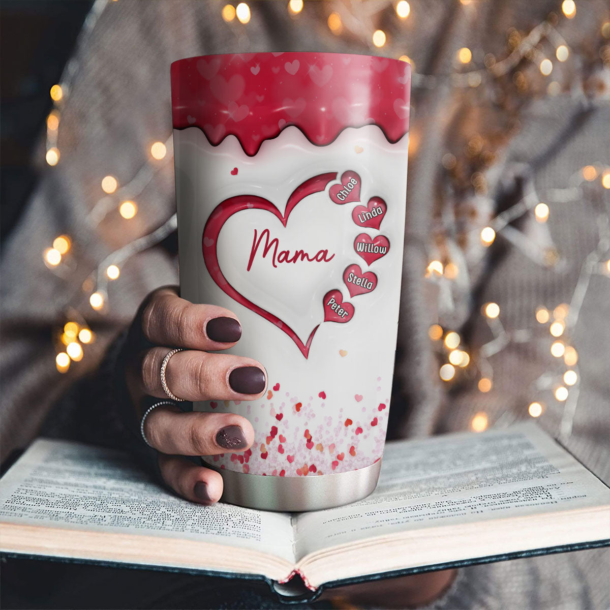 We Love You More Than Words - Personalized Custom 3D Inflated Effect Tumbler