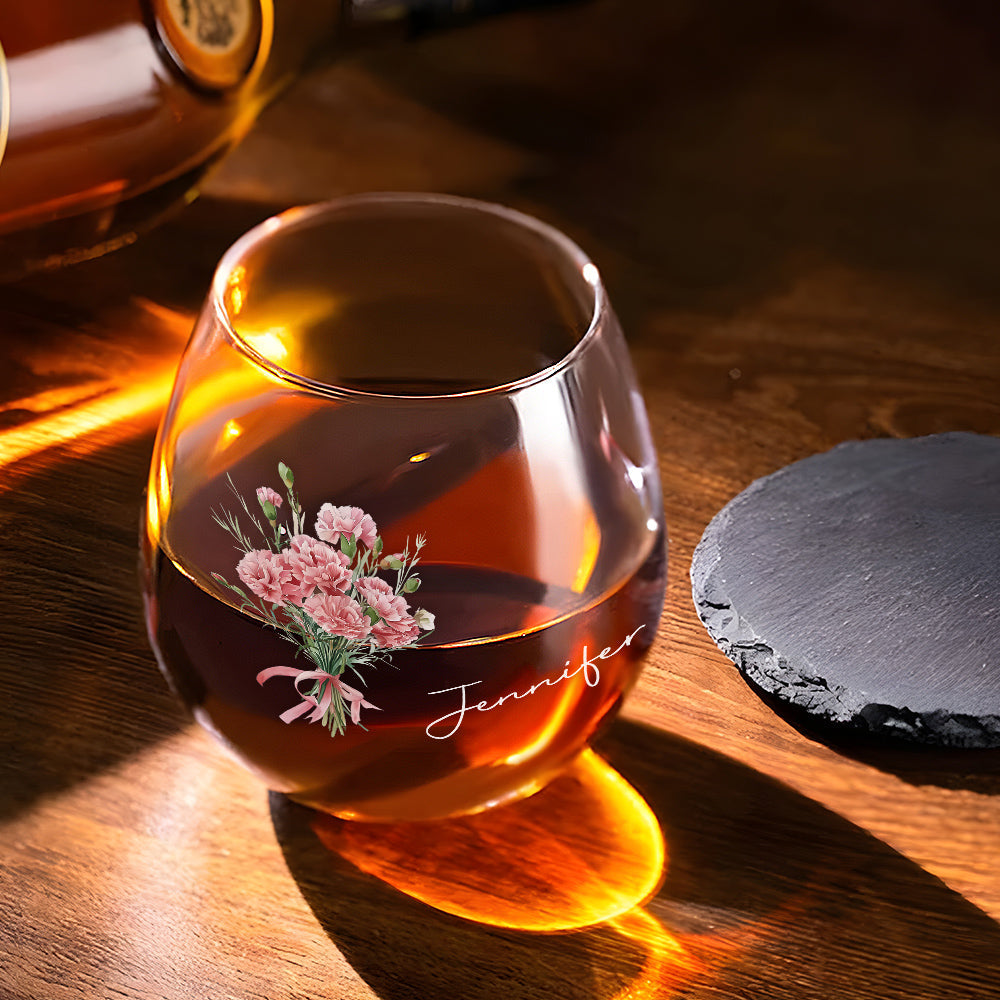 Flowers Do Not Tell They Show - Personalized Custom Wine Glass