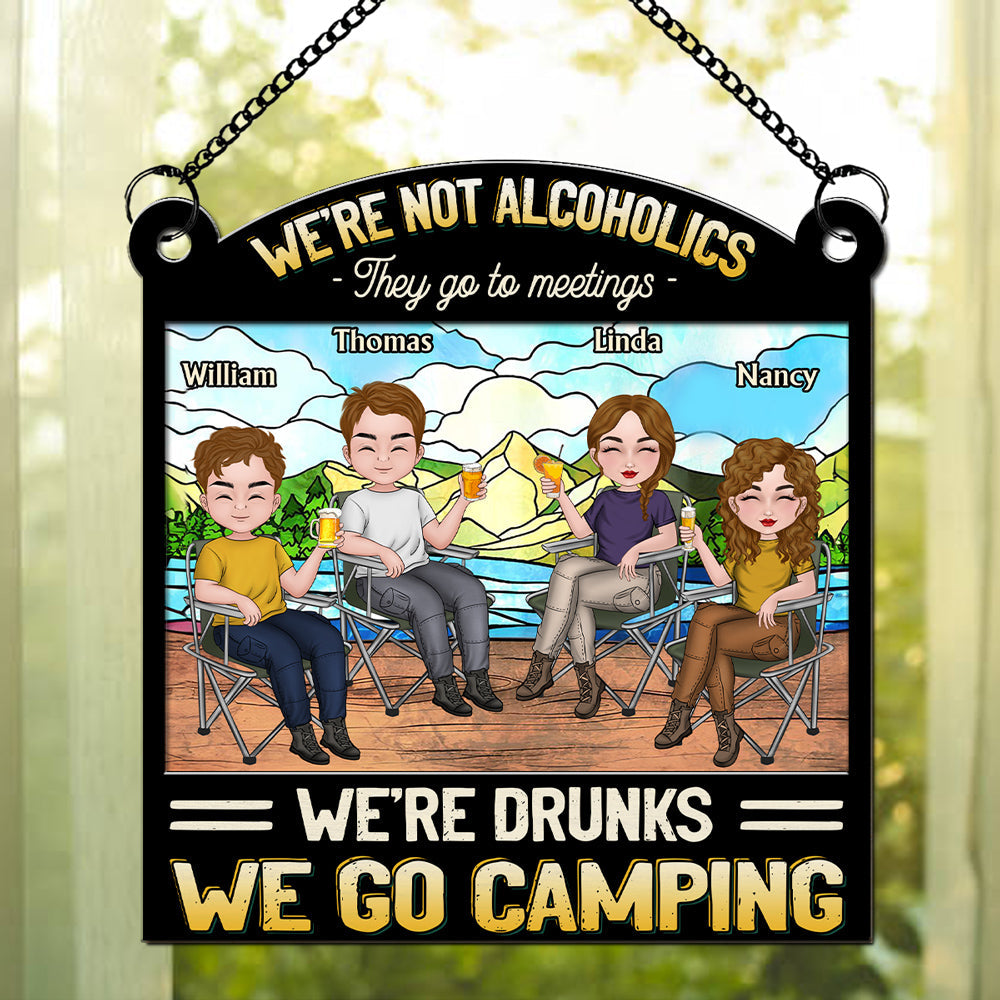 We Go Camping - Personalized Custom Suncatcher