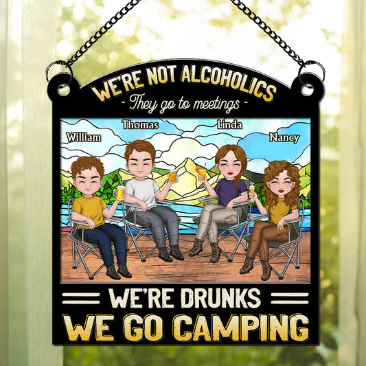 We Go Camping - Personalized Custom Suncatcher