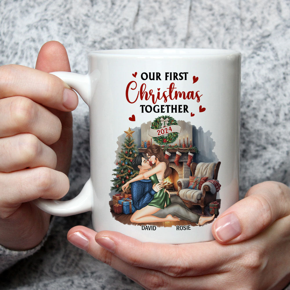 Our First Christmas Together Baby - Personalized Custom Coffee Mug