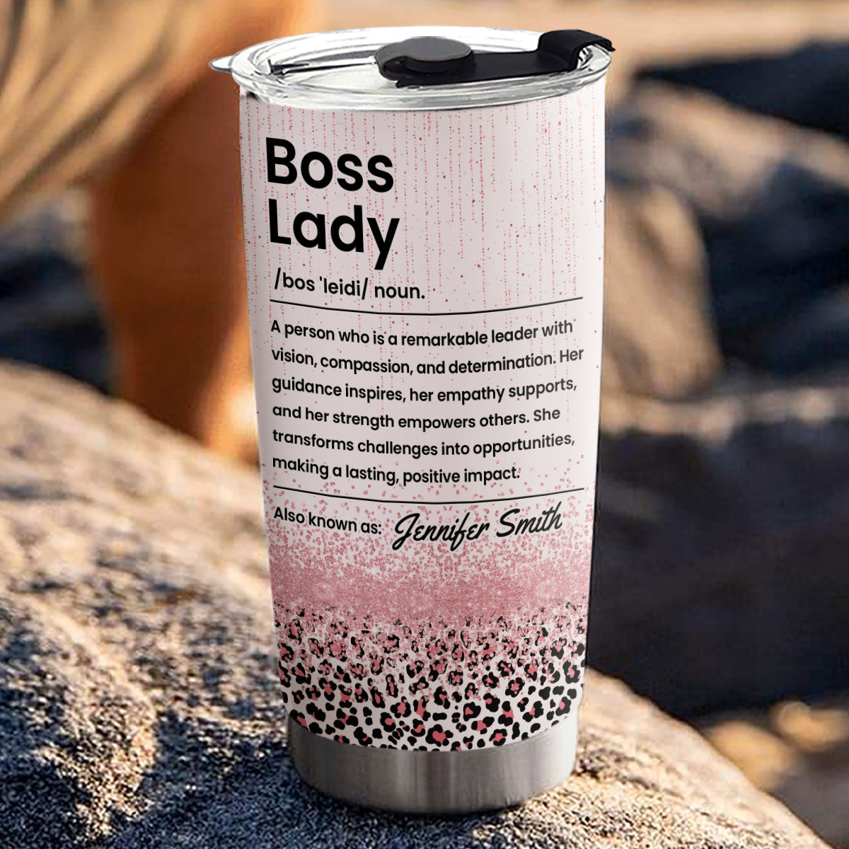 Boss Lady - Personalized Custom Tumbler