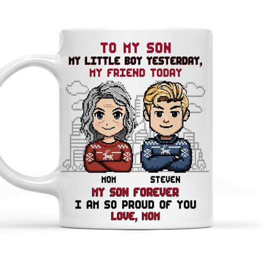 Forever My Little Boy - Personalized Custom Coffee Mug