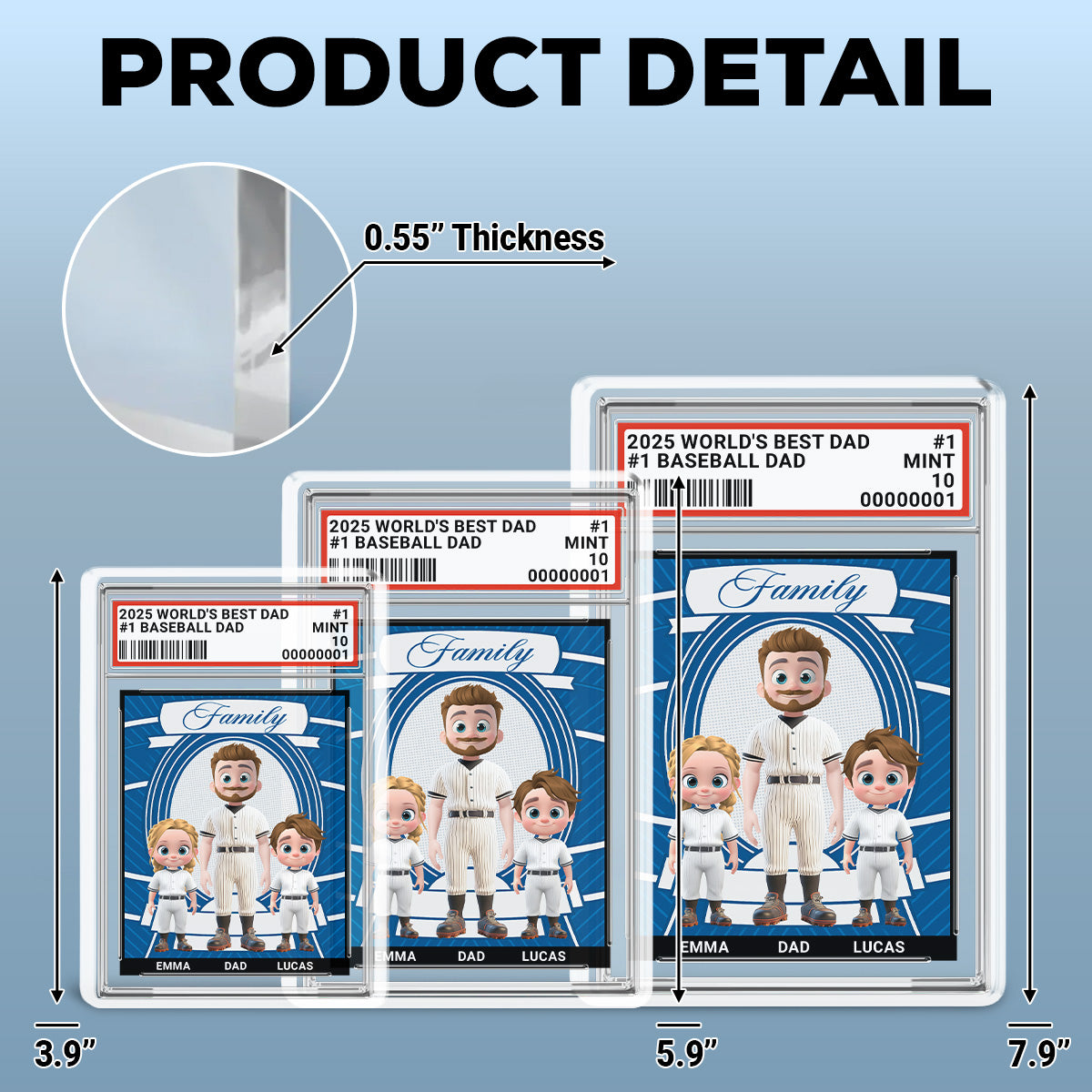 Baseball Dad - Personalized Custom Acrylic Plaque