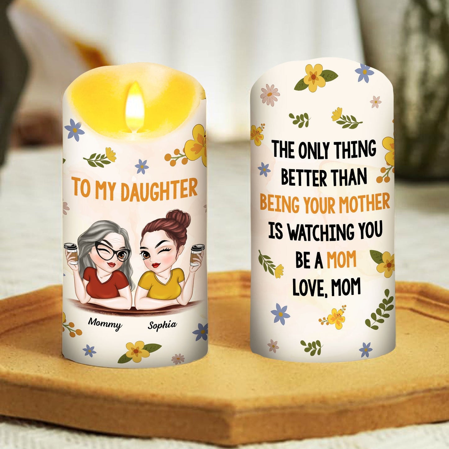 Watching You - Personalized Custom LED Candle