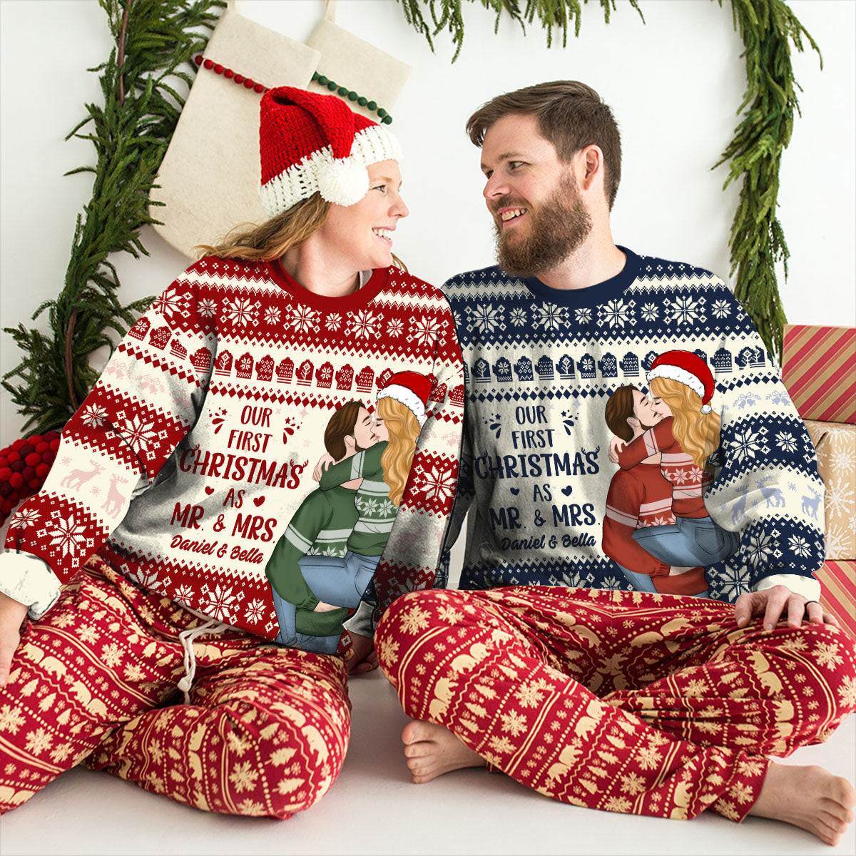 First Christmas - Personalized Custom All-over-print Sweatshirt