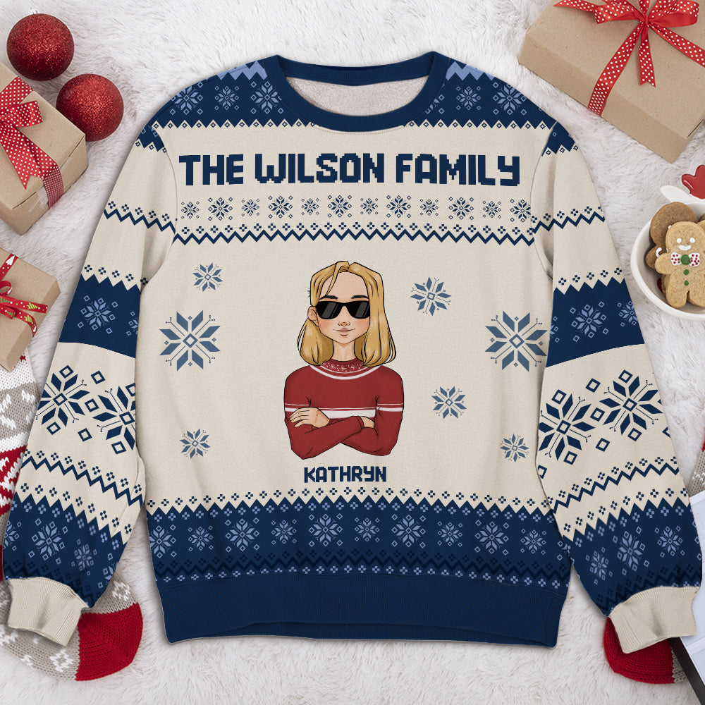 Family Together - Personalized Custom All-Over-Print Sweatshirt