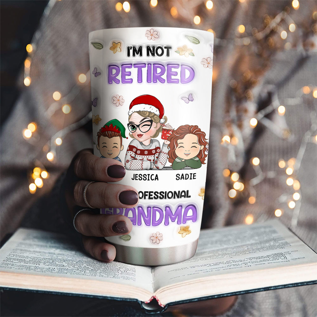 I Am A Professional Grandma Version 2 - Personalized Custom 3D Inflated Effect Tumbler