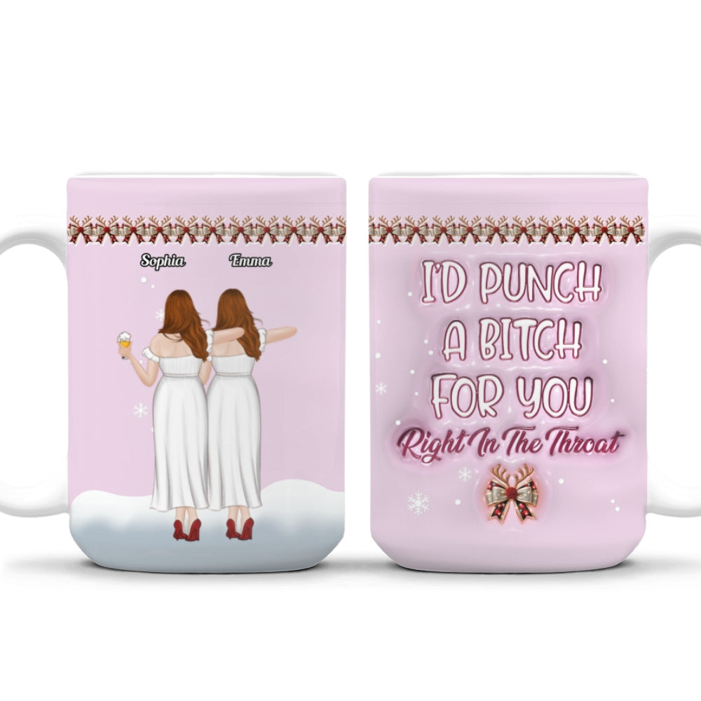 I Will Protect You - Personalized Custom 3D Inflated Effect Coffee Mug