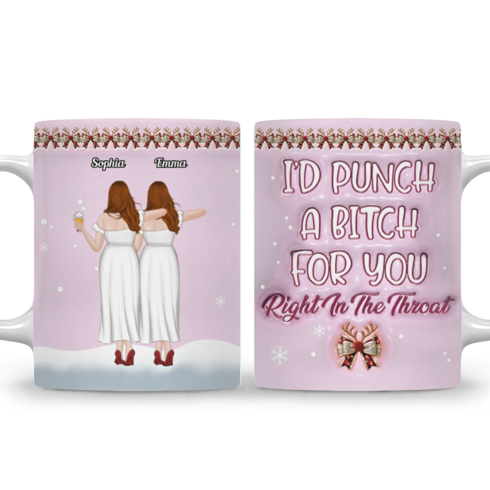 I Will Protect You - Personalized Custom 3D Inflated Effect Coffee Mug