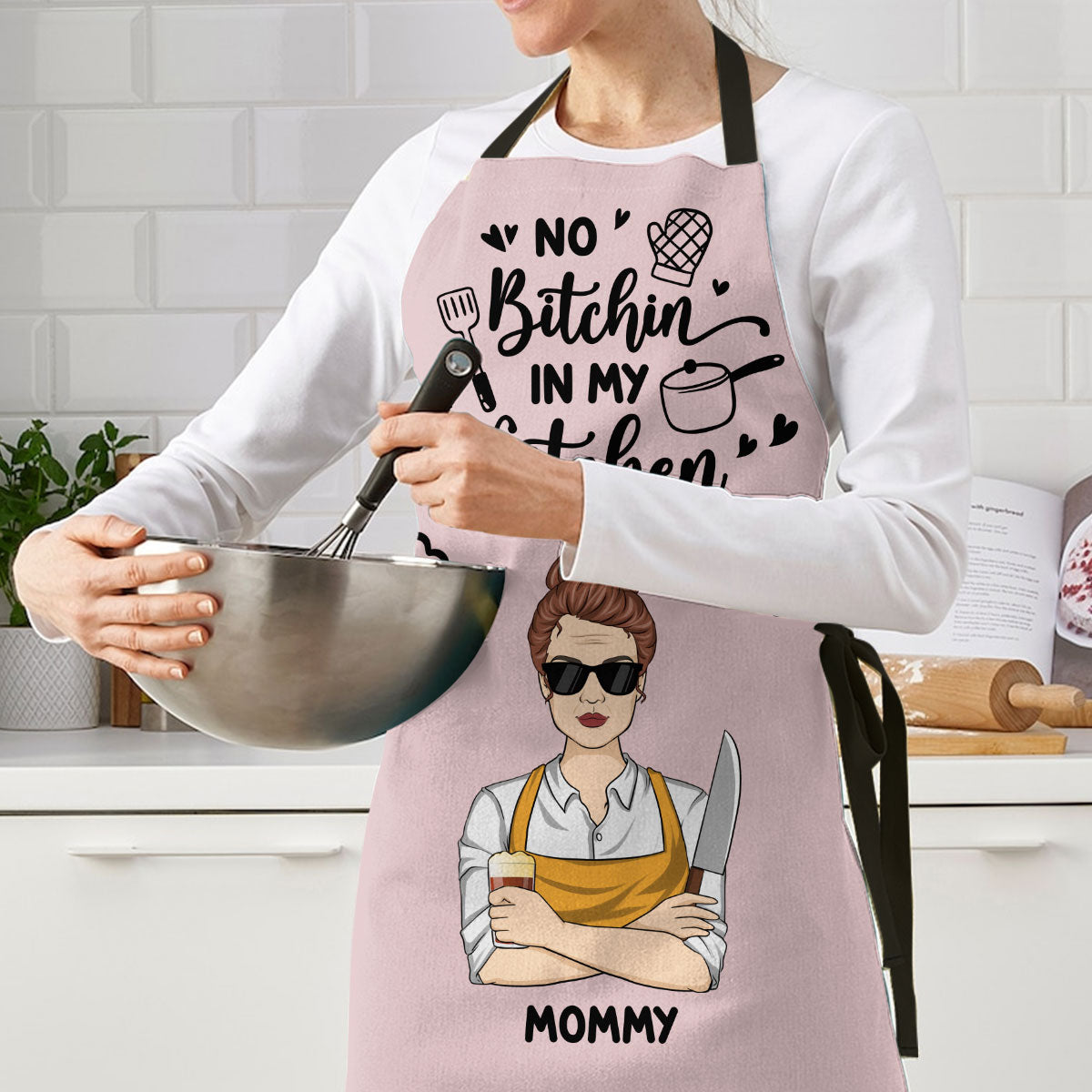 No Whining While I Am Dining - Personalized Custom Apron