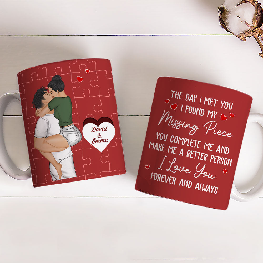 I Found My Missing Piece - Personalized Custom Coffee Mug