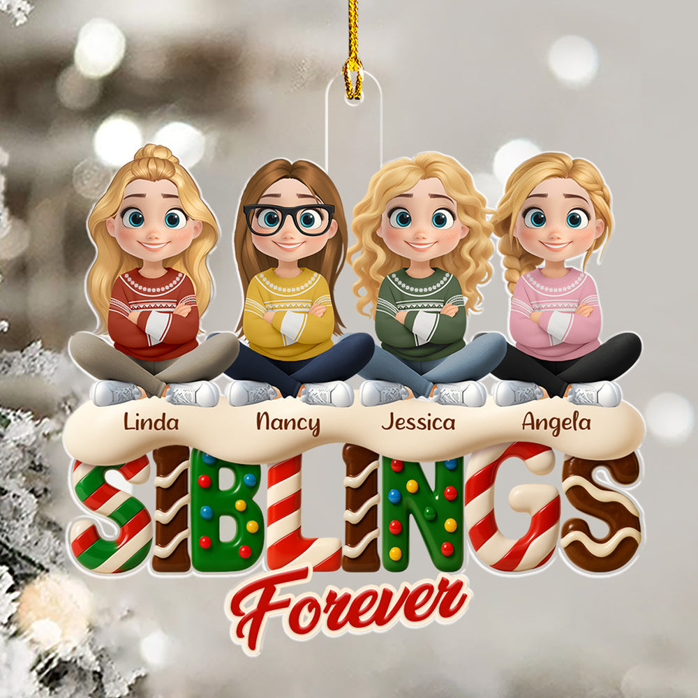 Always One Heart - Personalized Custom Acrylic Ornament