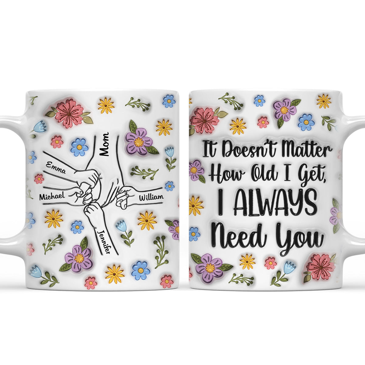 I Always Need You Version 2 - Personalized Custom 3D Inflated Effect Coffee Mug