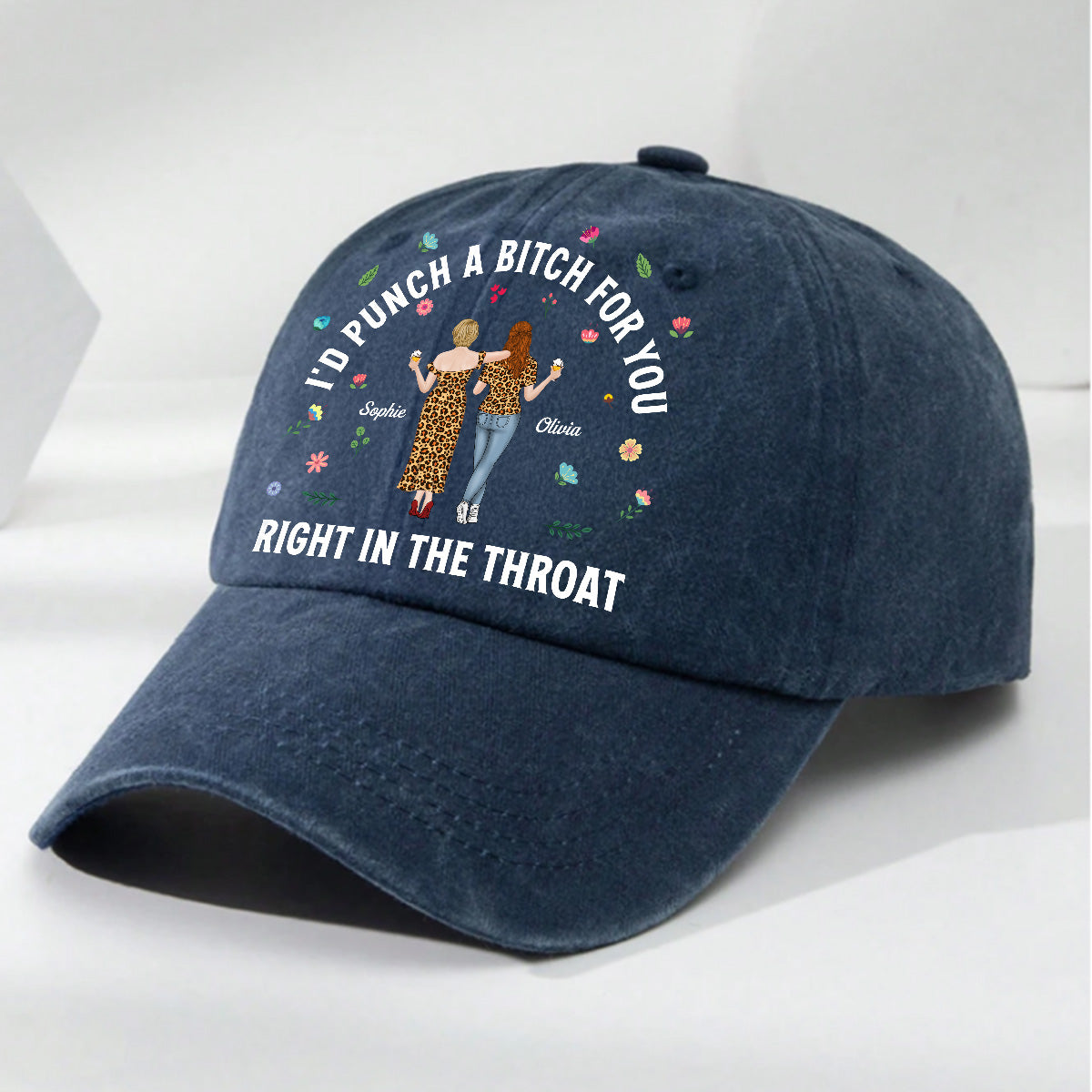Do It For You - Personalized Custom Vintage Washed Denim Cap