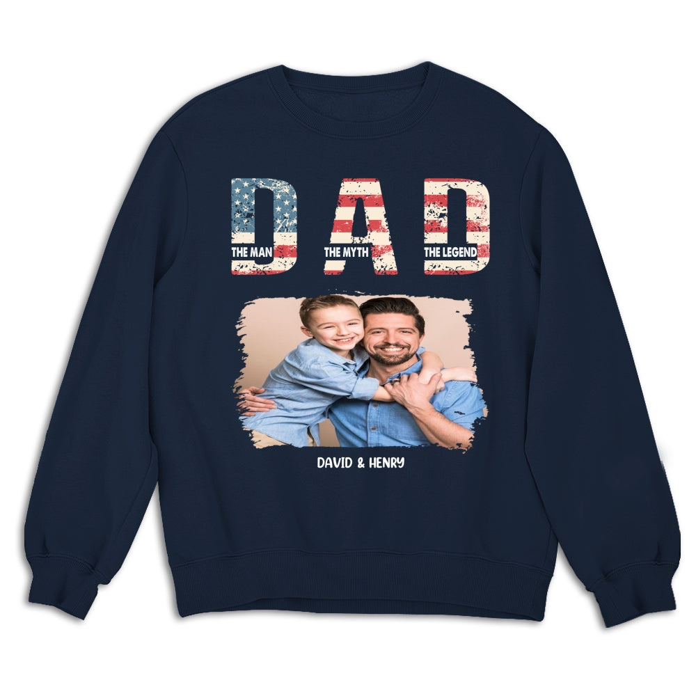 Dad You Are The Legend Photo - Personalized Custom Shirt