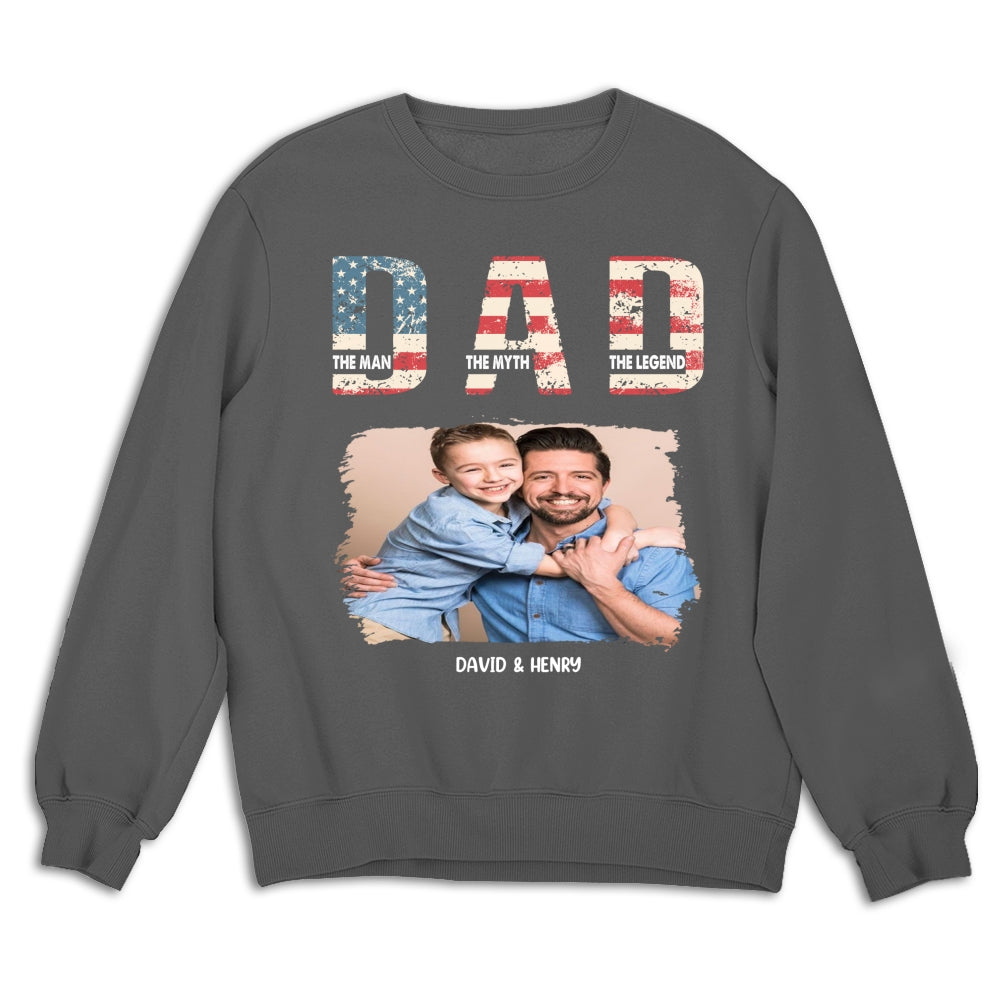 Dad You Are The Legend Photo - Personalized Custom Shirt