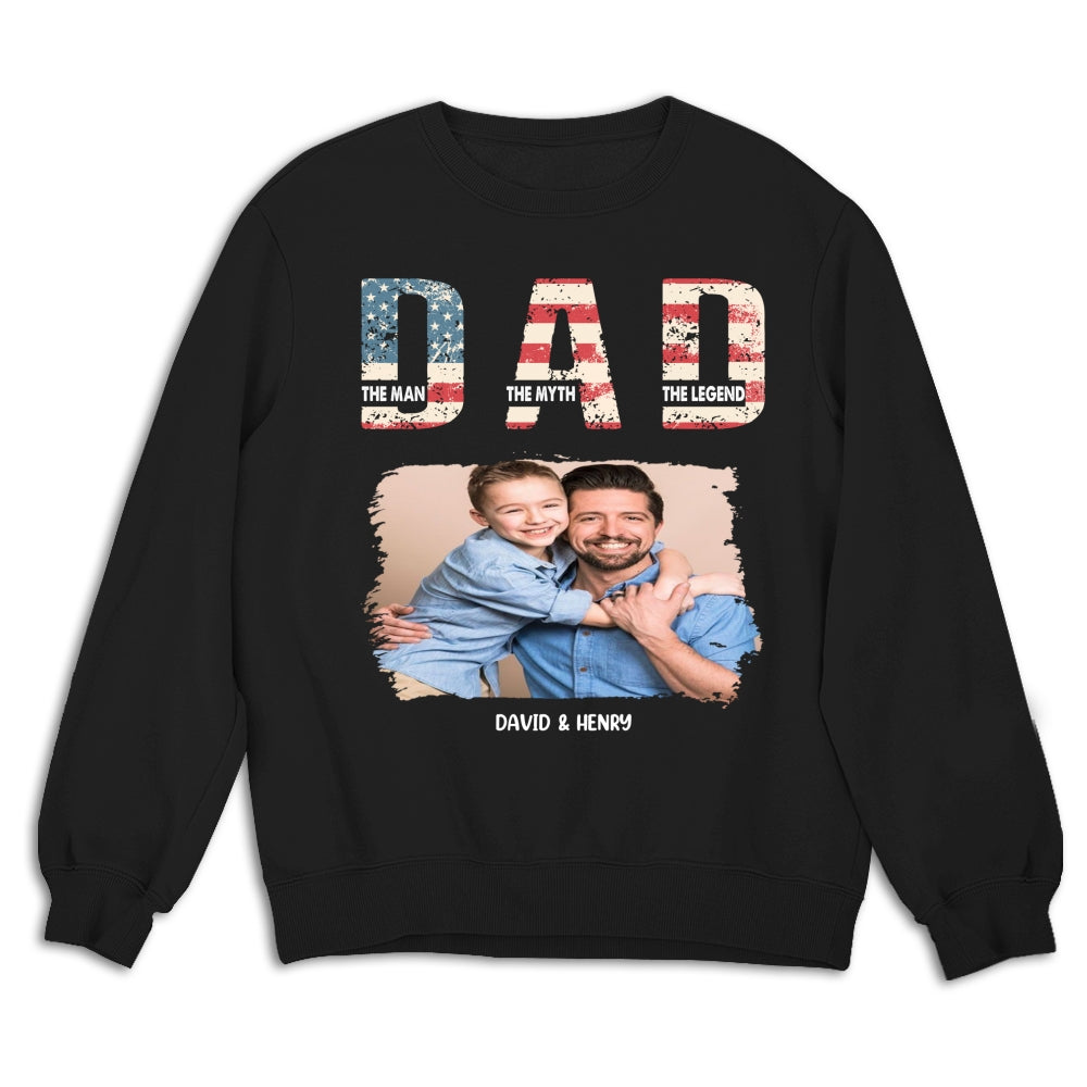 Dad You Are The Legend Photo - Personalized Custom Shirt